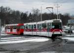Braunschweig: Straßenbahnlinie M5 am Hauptbahnhof.(3.12.2013)  