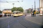 Bremen BSAG SL 10 (Grossraumtriebwagen 816) Bahnhofsplatz / Hbf am 23. Juni 1981.