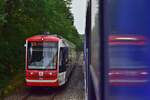 Auf dem Rückweg nach Leipzig kam mir Citylink 438 auf den Weg nach Chemnitz entgegen. Fotografiert aus dem RE6 nach Leipzig.

Chemnitz 15.08.2021