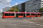 CVAG Wagen 414 in rot am 24.08.26 auf der Straße der Nationen.