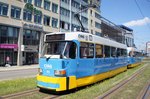 Straßenbahn Chemnitz / CVAG Chemnitz: Tatra T3D-M der Chemnitzer Verkehrs-AG (CVAG) - Wagen 515 sowie Tatra T3D-M - Wagen 516, aufgenommen im Juni 2016 in der Innenstadt von Chemnitz.