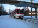 Tatra Feeling Pur!! Tram Nr. 51 und 46 (hinten) kurz vor der Haltestelle Stadtpromenade in Cottbus