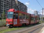Tw 168 am 03.07.05 auf dem Weg der Linie 4 nach Neu Schmellwitz
