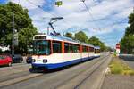 HEAG Mobilo ST12 Wagen 9118 am 04.07.20 in Darmstadt Hauptbahnhof 