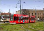 Tram 309 am Dessauer Hbf, am 02.02.07.