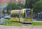 DVG 303 als STR 3 zum Junkerspark am Dessauer Hauptbahnhof; 14.09.2011