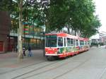 DSW21 Strassenbahn 143, Linie 403 von Dortmund Dorstfeld   nach Dortmund Wickede,Haltestelle Kampstrasse 