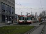 DSW21,Wagen 145 ,Linie 404 zur Westfalenhtte,Wagen 139, Linie 403 nach DO Brackel an der Haltestelle Westentor.(28.03.2008)