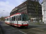 DSW21,Wagen 117,von DO Marten nach DO Wickede , Hhe Versorgungsamt Dortmund , an der Rheinischen Strasse.(28.03.2008)