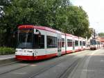 DSW21,neue Bahn Nr.12,als U43 von Brackel nach Dorstfeld,hier an Haltestelle Wittener Strasse in DO-Dorstfeld.(26.08.2008)