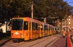 Dortmund Tw 124 und 137 an der Mallinckrodtstrae, 10.10.1988.