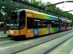 Dresden zentrum (Hbf) ,Strassenbahn  der DVB ,Dresden,aufgenommen 6.7.2014