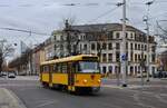 T4DMT 224 267 als Dienstfahrt am Trachenberger Platz. (29.03.2023)