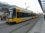 Dresden - Strassenbahn Nr.2810 unterwegs auf der Linie 7 am 08.12.2008
