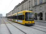 Dresden - Strassenbahn Nr.2518 mit Werbung unterwegs auf der Linie 4 am 10.12.2008