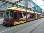 Dresden - Strassenbahn Nr.2524 mit Werbung unterwegs auf der Linie 12 am 10.12.2008