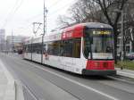 Dresden - Strassenbahn Nr.2601 unterwegs auf der Linie 9 am 10.12.2008
