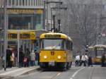 Dresden - Strassenbahn Nr.224 205 unterwegs auf der Linie 8 am 10.12.2008