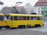 Dresden - Strassenbahn Nr. 224 265 unterwegs auf der Linie 8 am 10.12.2008