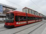 Dresden - Strassenbahn Nr.2511 unterwegs auf der Linie 4 am 10.12.2008
