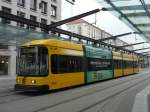 Dresden - Strassenbahn Nr.2513 unterwegs auf der Linie 1 am 10.12.2008