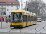 Dresden - Strassenbahn Nr.2588 unterwegs auf der Linie 11 am 08.12.2008