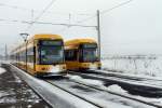 27XX & 2718 standen am 27.10.2012 im leicht verschneiten Pennrich.