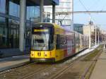 Wegen einer Veranstaltung auf dem Messegelände war auch die Linie 20 im Einsatz, hier am Hauptbahnhof. (26.01.2014)