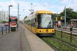 Dresden DVB SL 1 (Bombardier-NGT8DD 2708) Strassburger Platz / Stübelallee am 7.