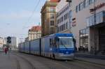 Nachschuss auf die Volkswagen-CarGoTram auf der Wilsdruffer Straße; Dresden, 10.03.2015
