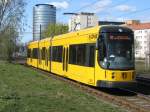 Tw 2609 der Dresdner Verkehrsbetriebe AG auf der Linie 10 nach Striesen.7.04.07