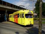 Ein neuer Werbe-Achtachser mit TUI-Fly Reklame fuhr am 03.08.07 auf der 712 in D-Bilk.