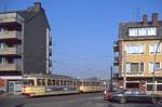 Düsseldorf 2101 + 1601, Unterrather Straße, 05.03.1987.