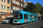 Rheinbahn AG, Wagennummer: 2106(Werbung: FOM Hochschule), Linie: 704 nach Uni-Nord/Christophstraße, Ort: Straßburger Straße, Datum: 19.06.2021
