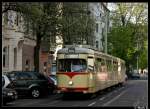 Wagen 2964 ist vom Baujahr 1964 und befhrt gleich die Haltestelle Morsestrae am 24.04.10.