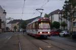 Tw 3055 nach seiner letzten Fahrt auf dem Weg zur berfhrung nach Heerdt und dann nach Polen.Am Steinberg am 10.06.2011