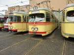 Straenbahnparade beim Abschied vom Betriebshof  Steinberg  in Dsseldorf (19.06.2011)