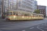 Historische Straenbahn als 706 in Dsseldorf Berliner Allee am 14.09.08