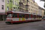 Tw 3048 beim Straenbahnkorso in Dsseldorf am Karolingerplatz am 19.06.2011