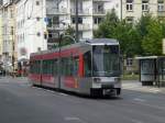 Dsseldorf: Straenbahnlinie 708 nach S-Bahnhof Hamm an der Haltestelle Hamm Wupperstrae.(2.7.2012)     