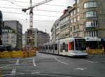  Dsseldorf: Straenbahnlinie 712 nach Ratingen Mitte an der Haltestelle Dsseldorf-Mitte Pempelforter Strae.(13.10.2013) 