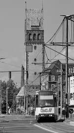 Diesen Straßenbahnwagen DÜWAG GT10NC  1025  der DVG konnte ich Ende August 2022 in Duisburg ablichten.