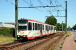 DVG Tw 1042  Linie 903, Hüttenheim  Duisburg, Ehinger Straße  21.06.2025