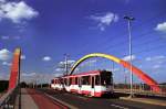 Tw 1005 auf der neuen Aakerfhrbrcke (29.