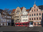 EVAG Combino 647 / Erfurt Fischmarkt/Rathaus, 27.