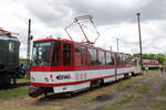 EVAG 401 am 28.05.2022 beim Eisenbahnfest des Thüringer Eisenbahnvereins im ehem. Bw Weimar. Der in Erfurt ausrangierte KT4D hat in Weimar als Museumsstück ein neues Zuhause gefunden. 