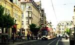 EVAG Erfurt__ Tw 504 [MGT6DE] auf Linie 2 zum 'Kr�mpfertor' in der Stra�e 'Am Anger'.__04-2000