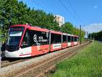 EVAG 802 als Linie 3 (Urbicher Kreuz - Europaplatz), am 22.05.2026 am Th�ringen Park Erfurt.