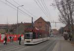 EVAG 608 als Linie 5 vom Löberwallgraben zum Zoopark, am 04.12.2013 in der Salinenstraße.