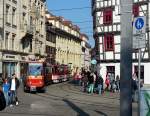 EVAG 512 + 520 auf Stadtrundfahrt, am 29.03.2014 am Domplatz.